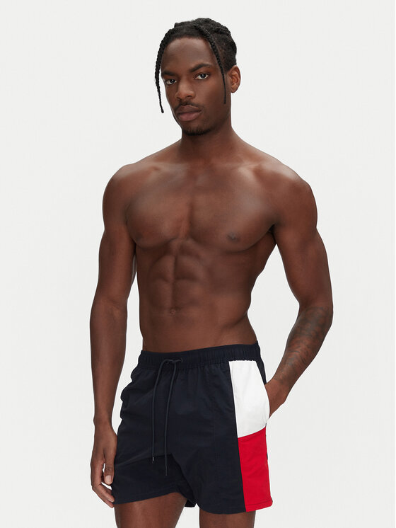 Tommy Hilfiger Tommy Hilfiger Úszónadrág UM0UM03483 Sötétkék Slim Fit
