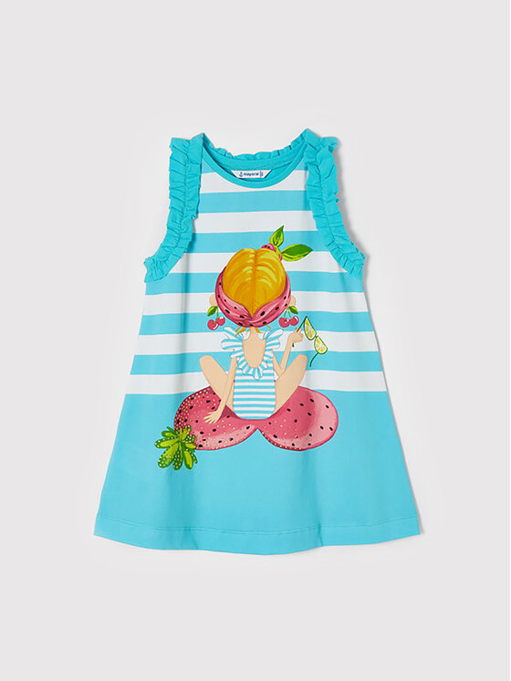 Vestito estivo 3948 Blu Regular Fit