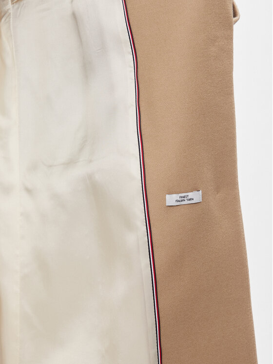 Tommy Hilfiger Tommy Hilfiger Płaszcz wełniany Classic WW0WW41662 Beżowy Regular Fit