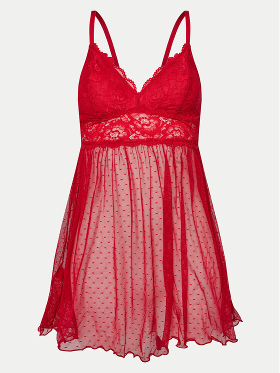 YSABEL MORA YSABEL MORA Camicia da notte 10708 Rosso Regular Fit