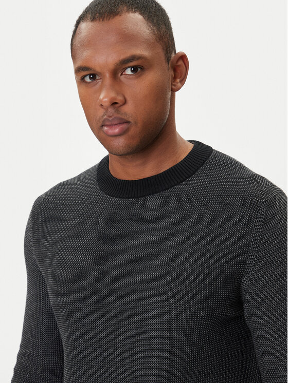 BOSS BOSS Pulover Klapok 50548673 Negru Regular Fit