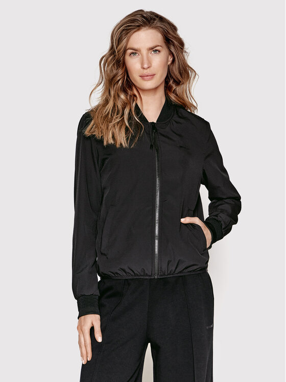 Sprandi Sprandi Bomber striukė SP22-KUD110 Juoda Regular Fit