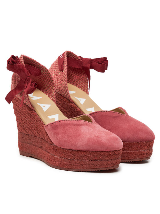 Manebi Manebi Espadrillas Hamptons Heart-Shaped Wedge Espadrilles W 2.1 WH Rosa