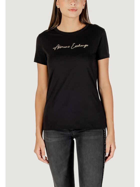 Armani Exchange Armani Exchange T-Shirt XW000839 AF10356 Czarny Casual Fit