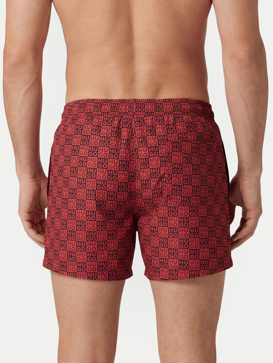 HUGO HUGO Плувни шорти Aaron 50556792 Червен Regular Fit