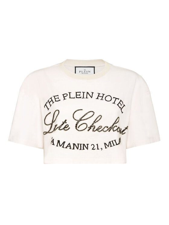 PHILIPP PLEIN PHILIPP PLEIN T-Shirt 26507 Biały Regular Fit