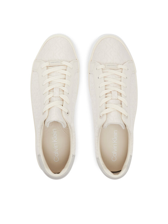 Calvin Klein Calvin Klein Laisvalaikio batai Vulc Lace Up - Jacq HW0HW02412 Écru