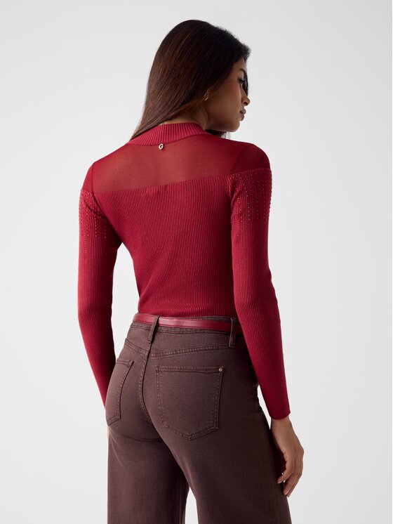 Guess Guess Svetr 180191 Červená Classic Fit