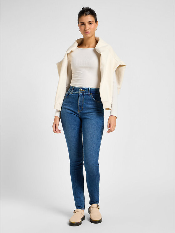 Lee Lee Jeansy ULC SKINNY Niebieski Skinny Fit