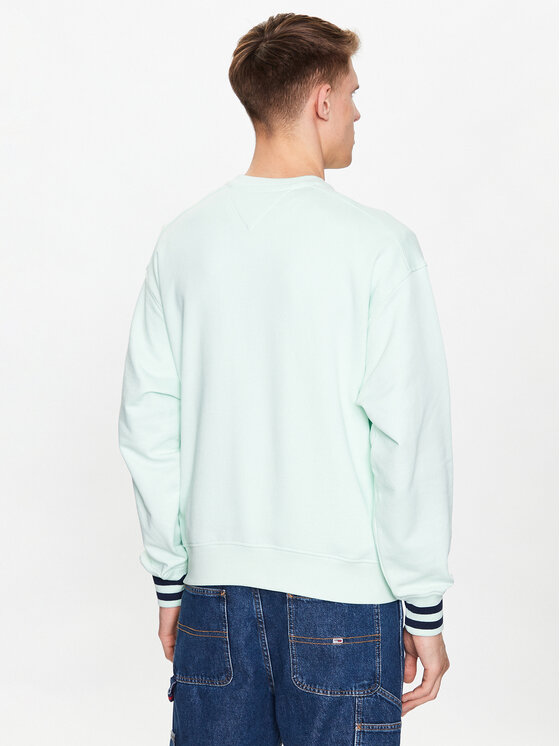 Tommy Jeans Tommy Jeans Mikina Boxy Arched Logo DM0DM16375 Zelená Boxy Fit