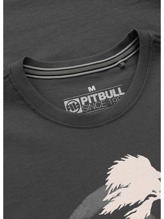 PITBULL PITBULL T-Shirt PALMS Szary Regular Fit