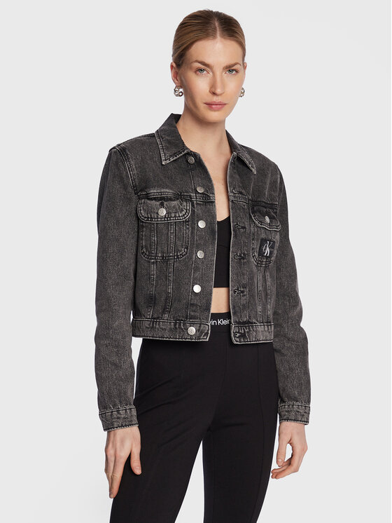 Calvin Klein Jeans Calvin Klein Jeans Jeans jakna J20J220231 Siva Regular Fit