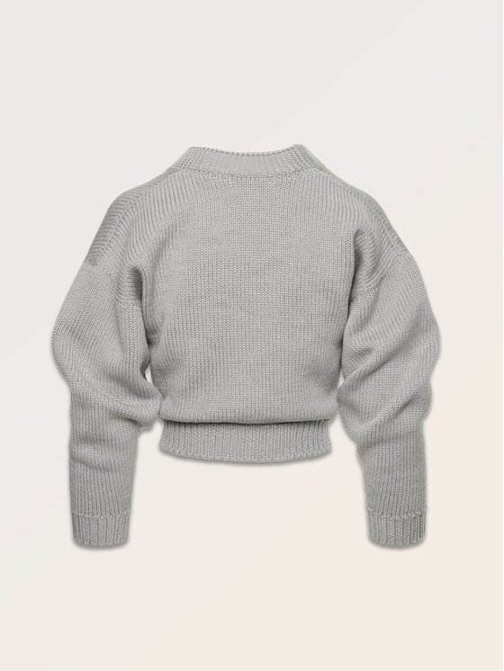 La Mania La Mania Sweter NATIE Szary Classic Fit