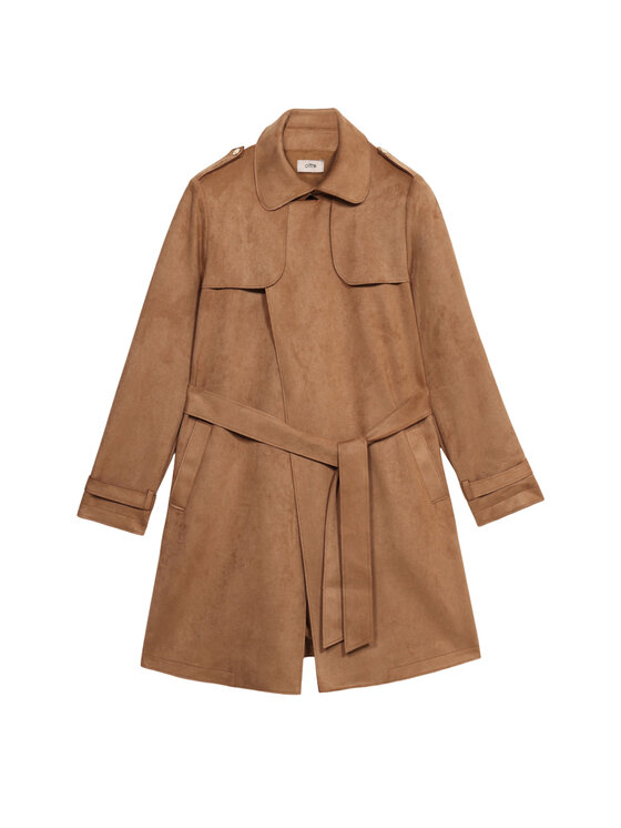 Oltre Oltre Giacca in similpelle R332J000293N002 Écru Baggy Fit