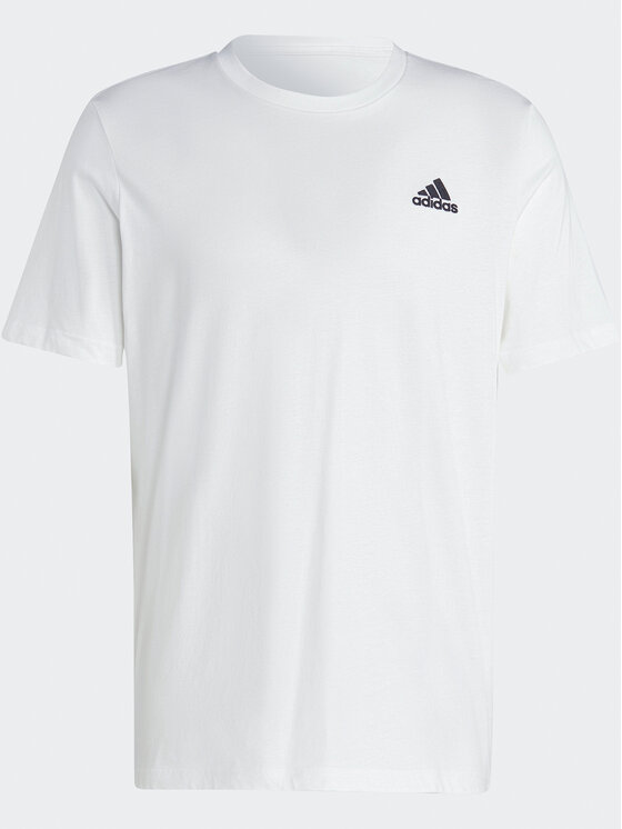 adidas adidas T-Shirt Essentials Single Jersey Embroidered Small Logo T-Shirt IC9286 Biały Regular Fit