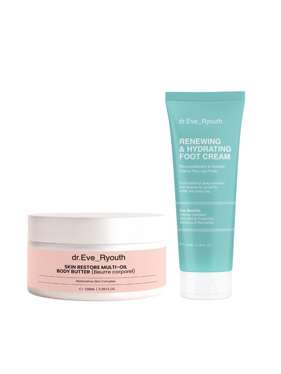 dr. Eve Ryouth dr. Eve Ryouth Skin Restore-Oil Body Butter 100 ml + Krem do 100 ml Krem do stóp