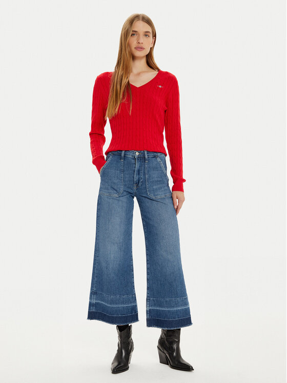 Gant Gant Пуловер 4800101 Червен Slim Fit