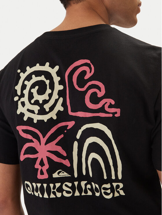 Quiksilver Quiksilver T-Shirt EQYZT08307 Czarny Regular Fit
