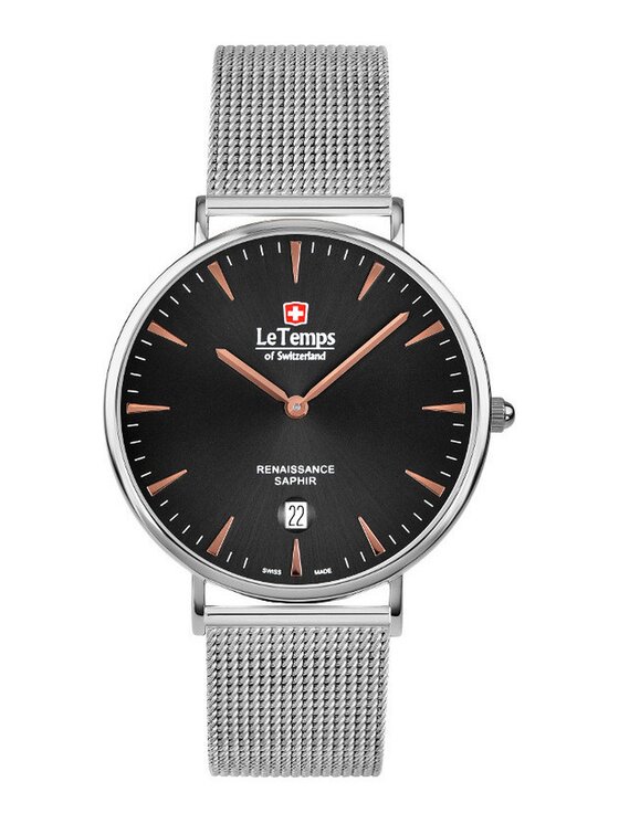 Le Temps Le Temps Zegarek LT1018.47BS01 Srebrny