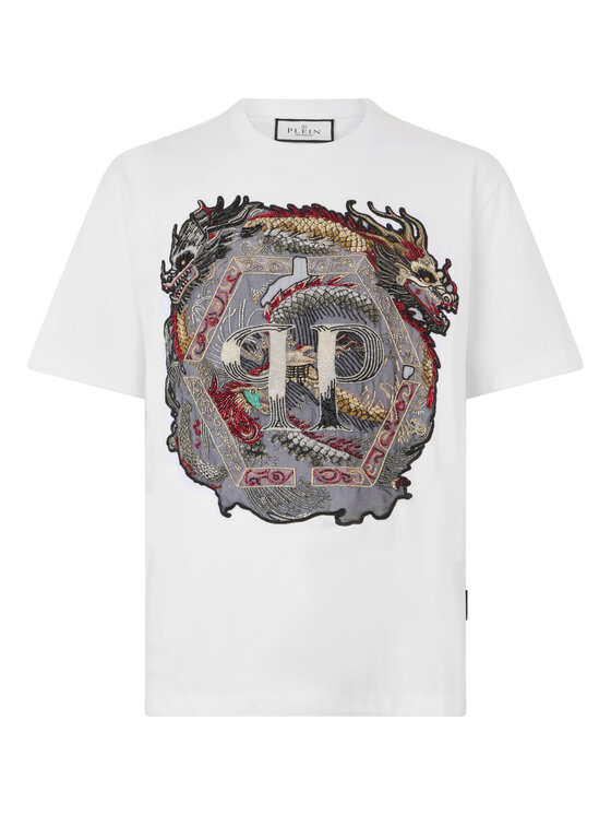 PHILIPP PLEIN PHILIPP PLEIN T-Shirt 29742 Biały Regular Fit