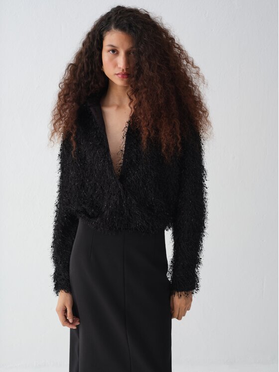 La Mania La Mania Bolerko NOCTURNE Czarny Basic Fit
