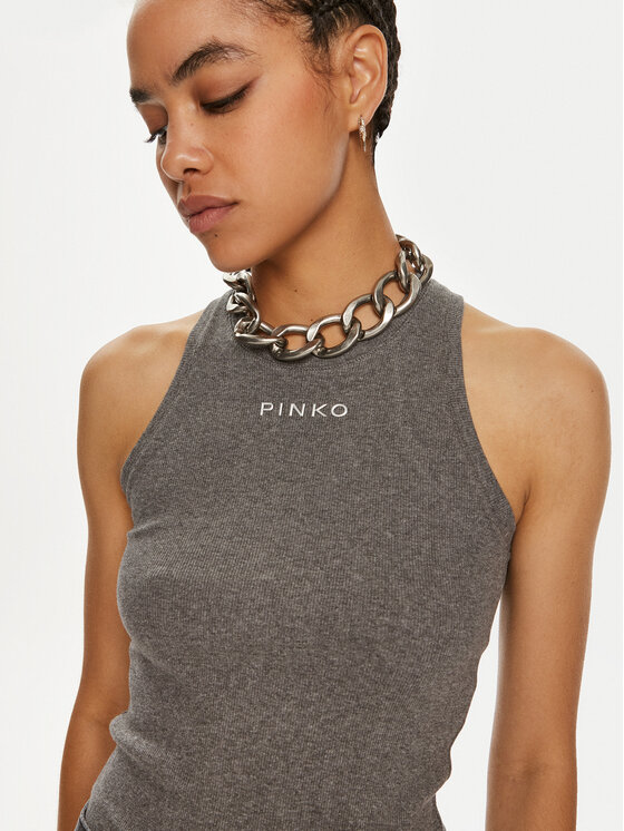 PINKO Pinko Top Distinto 100822 A22X Szary Regular Fit