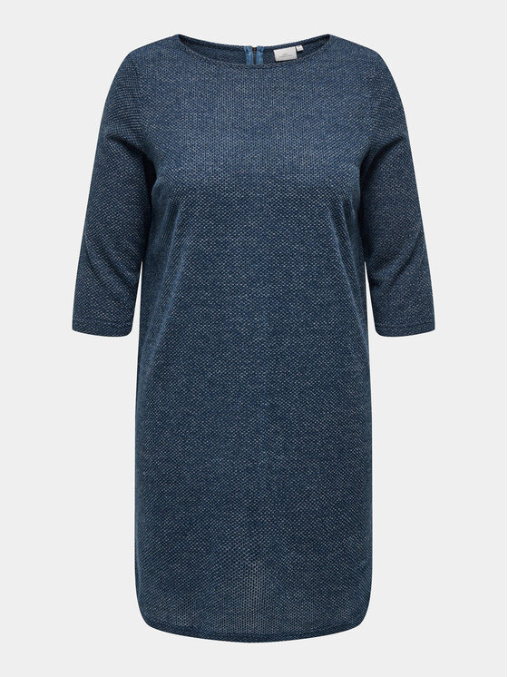 ONLY Carmakoma ONLY Carmakoma Трикотажна сукня 15196520 Cиній Loose Fit