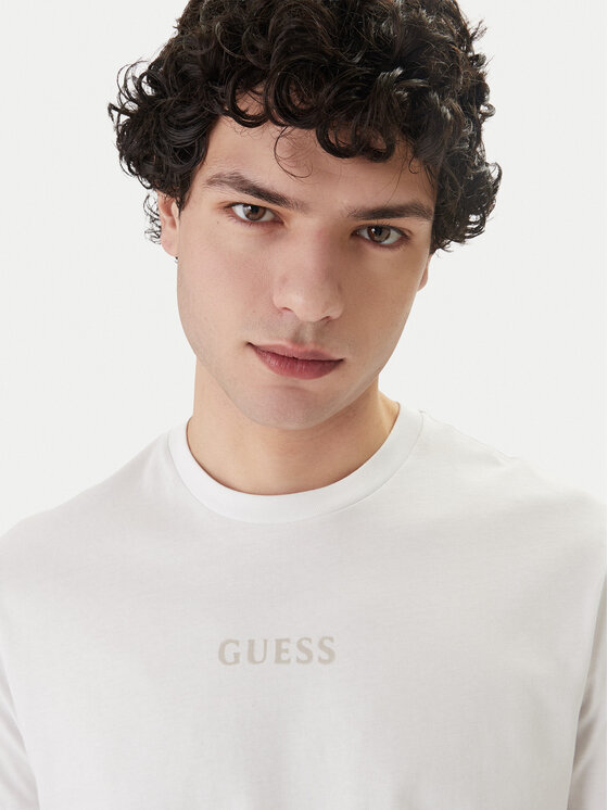 Guess Guess T-Shirt M6GI27 K3249 Biały Regular Fit