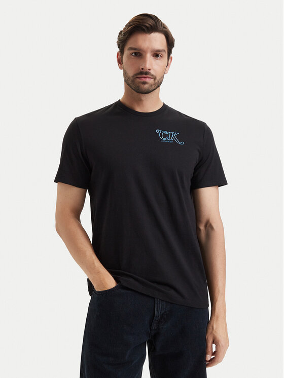 Calvin Klein Jeans Calvin Klein Jeans Marškinėliai LV04RH819G Juoda Regular Fit