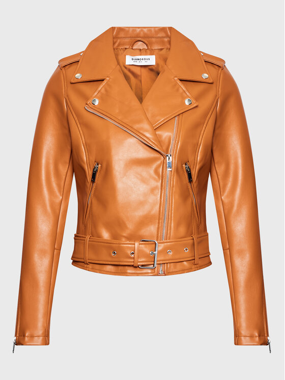 Glamorous Glamorous Tehisnahast jope RL0522C Pruun Regular Fit