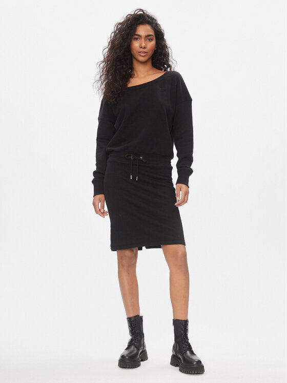 DKNY DKNY Strickkleid DP3D4828 Schwarz Regular Fit