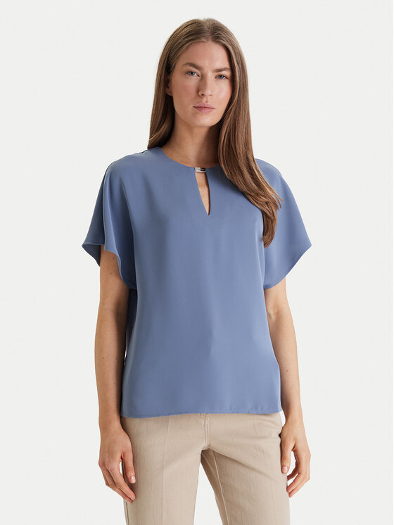 Calvin Klein Calvin Klein Blusa LV044E902G Celeste Regular Fit