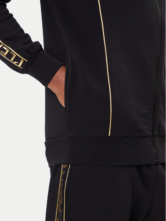 Plein Sport Plein Sport Bluză PAEC MJB3607 STE001N Negru Regular Fit