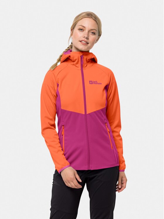 Jack Wolfskin Jack Wolfskin Striukė softshell Go Hike Softshell 1306862 Rožinė Regular Fit