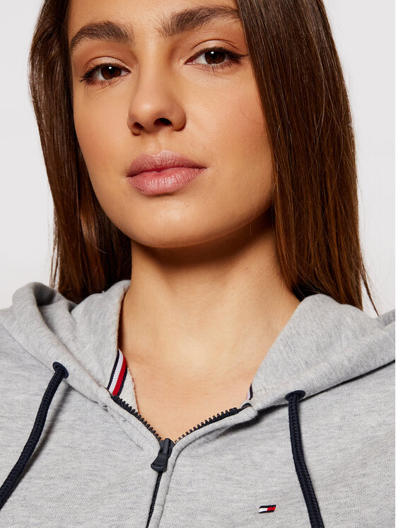 Tommy Hilfiger Tommy Hilfiger Majica dugih rukava UW0UW00582 Siva Regular Fit