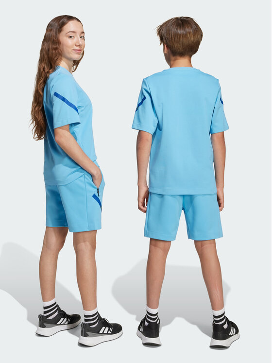 adidas adidas Szorty sportowe 155017 Błękitny Loose Fit
