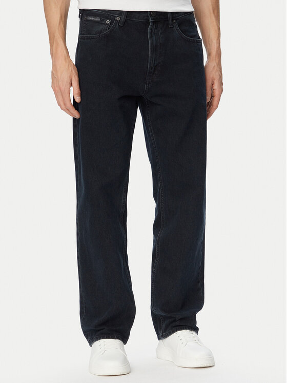 Calvin Klein Jeans Blugi LV040EM716 Negru Straight Fit