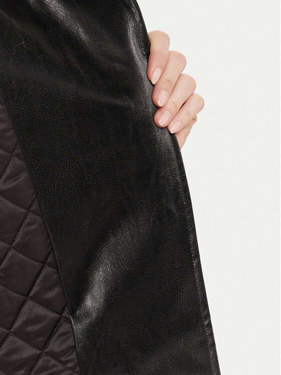 Guess Guess Bikerjacke W5BL35 W2820 Schwarz Regular Fit