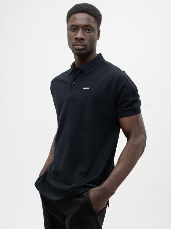 Jigga Wear Jigga Wear Polo Koszulka Polo Z Krótkim Rękawem Męska Czarna Jigga Wear Stripe Name L Czarny Regular Fit