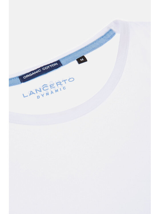 Lancerto Lancerto T-Shirt Daniel TS124121000026 Biały Regular Fit