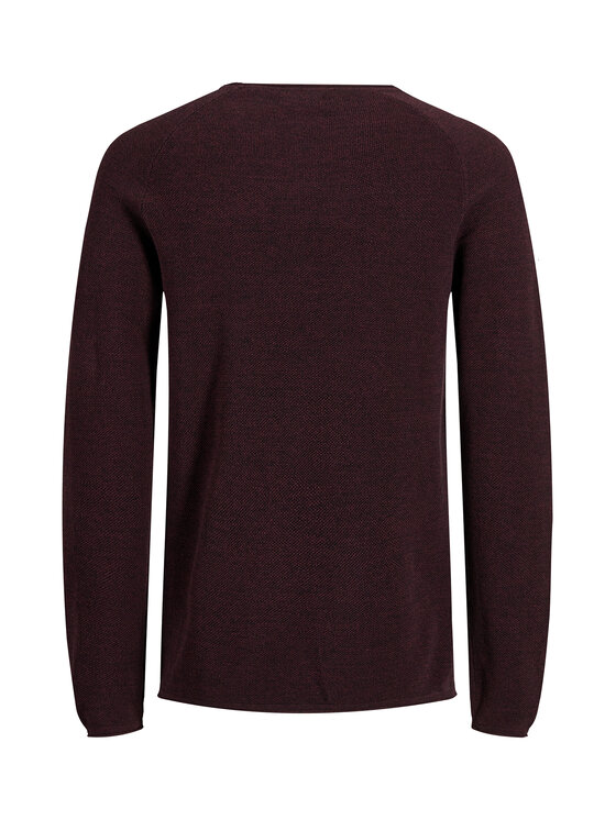 Jack&Jones Jack&Jones Pulover 12157321 Bordo rdeča Regular Fit