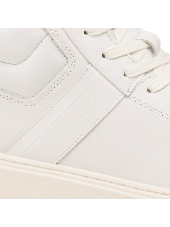 Calvin Klein Calvin Klein Снікерcи High Top Lace Up Lth HM0HM01057 Білий