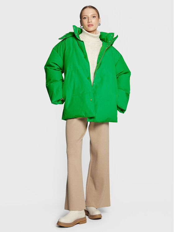 Giubbotto piumino Hana F22300136 Verde Relaxed Fit...