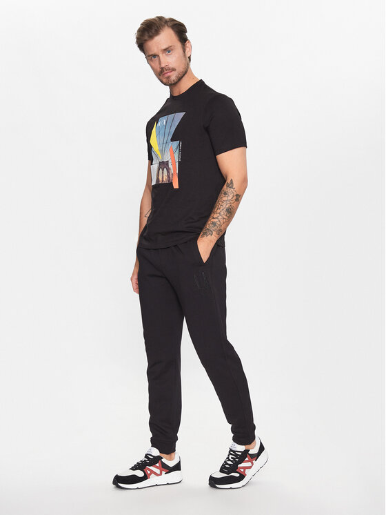 Armani Exchange Armani Exchange Pantaloni da tuta 8NZPPQ ZJ1ZZ 5237 Nero Regular Fit