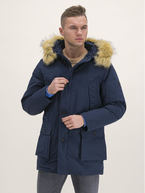 Slim fit parka on sale