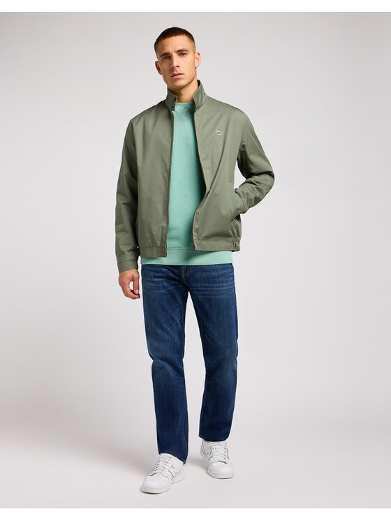 Lee Lee Giacca di transizione Harrington Jacket Olive Grove Verde Regular Fit