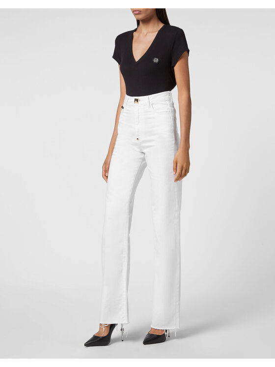 PHILIPP PLEIN PHILIPP PLEIN Jeans 4065 Bianco Palazzo Fit