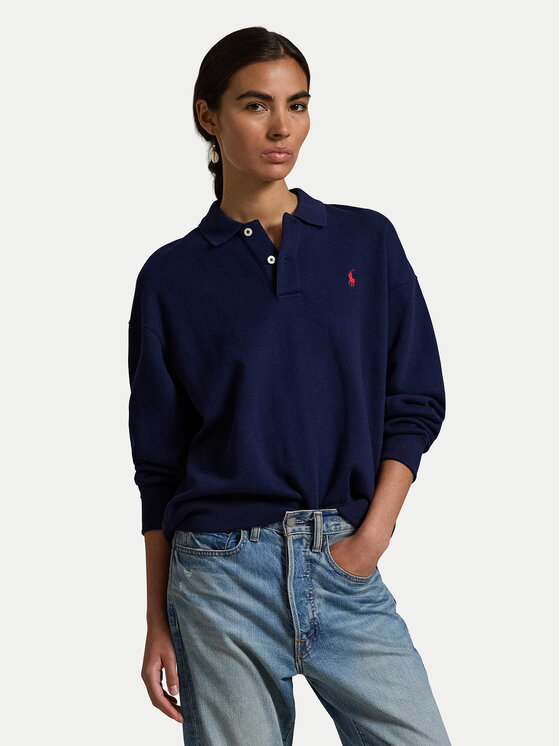 Polo Ralph Lauren Polo Ralph Lauren Mikina 211947966007 Tmavomodrá Relaxed Fit