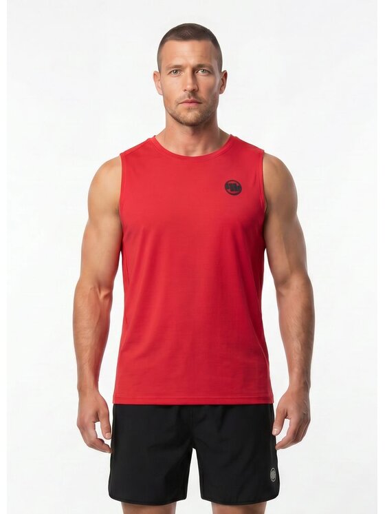 PITBULL PITBULL Tank top RUNWAY Czerwony Regular Fit