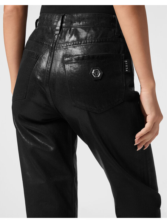PHILIPP PLEIN PHILIPP PLEIN Jeansy 21667 Czarny Mom Fit